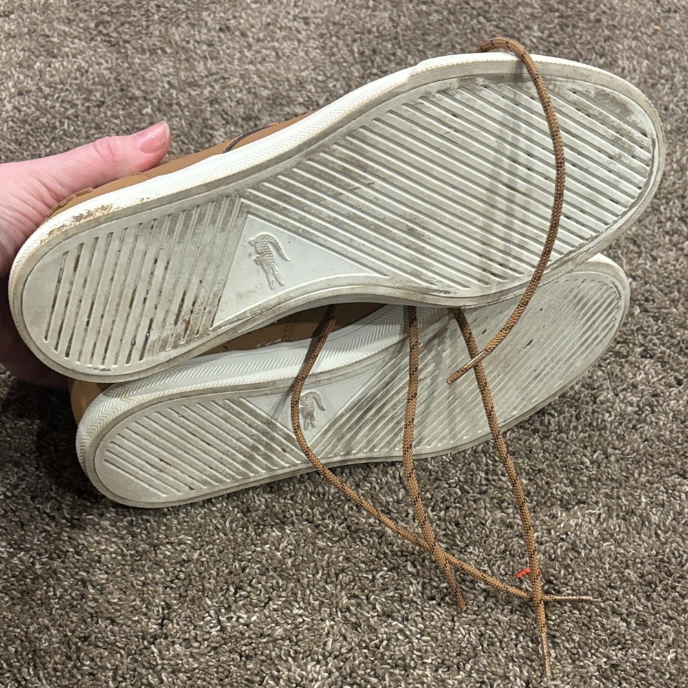 Lacoste Men's Brown High-Top Sneakers - Picture 4 of 4
